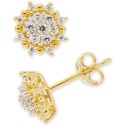 Diamond Cluster Stud Earrings (3/8 ct. t.w.) in 14k White or 14k Gold