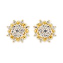 Diamond Cluster Stud Earrings (3/8 ct. t.w.) in 14k White or 14k Gold