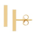 Polished Stick Stud Earrings in 10k Gold, 3/4 inch