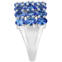 Tanzanite Matrix Cluster Ring (2-5/8 ct. t.w.) in Sterling Silver