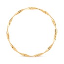 Twisted Bangle Bracelet in 10k Gold