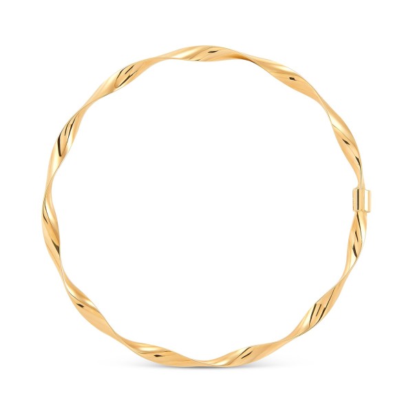 Twisted Bangle Bracelet in 10k Gold