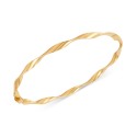 Twisted Bangle Bracelet in 10k Gold