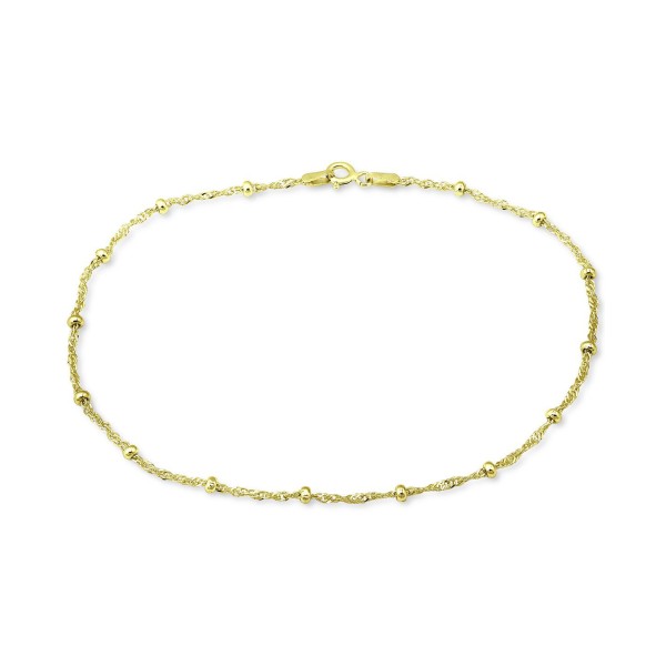 Ankle Bracelet in 18k Gold-Plated Sterling Silver