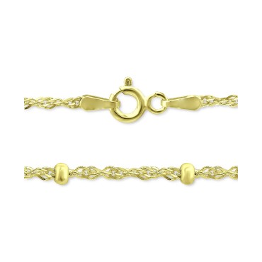 Ankle Bracelet in 18k Gold-Plated Sterling Silver Ankle Bracelet in 18k Gold-Plated Sterling Silver