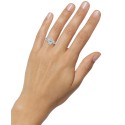 2-Pc. Ring & Fitted Band in Gold-Plated Sterling Silver