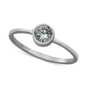 Cubic Zirconia Bezel Ring