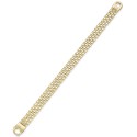 Men's Link Bracelet in 14k Gold-Plated Sterling Silver