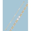 Diamond Infinity Open Link Bracelet (1/2 ct. t.w.) in Sterling Silver & 14k Gold-Plate