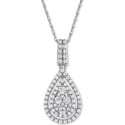 Diamond Pavé Teardrop 18