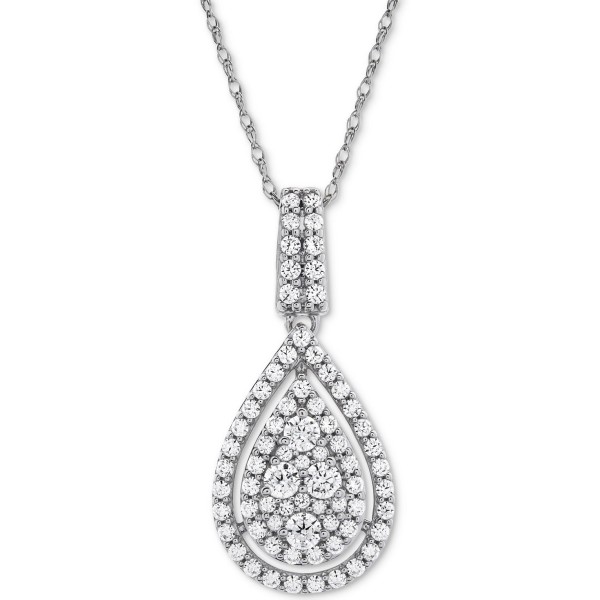 Diamond Pavé Teardrop 18