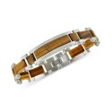 Tiger's Eye Bracelet in Stainless Steel