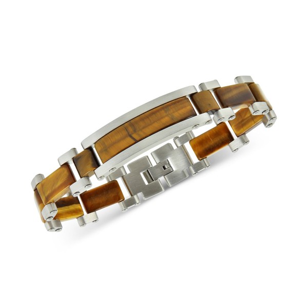 Tiger's Eye Bracelet in Stainless Steel