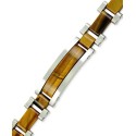 Tiger's Eye Bracelet in Stainless Steel