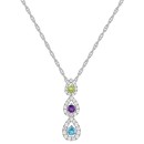 Amethyst (1/5 ct. t.w.) & Diamond (1/4 ct. t.w.) Triple Halo 18 Amethyst (1/5 ct. t.w.) & Diamond (1/4 ct. t.w.) Triple Halo 18