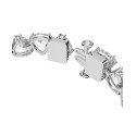 Silver-Tone Crystal Bracelet