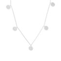 Cubic Zirconia Cluster Disc Dangle 17