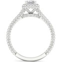 Diamond Emerald-Cut Double Row Engagement Ring (1-3/4 ct. t.w.) in Platinum