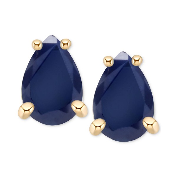 Sapphire Pear-Cut Stud Earrings (1 ct. t.w.) in 14k Gold