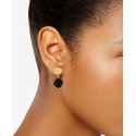 Onyx Drop Earrings in 14k Gold