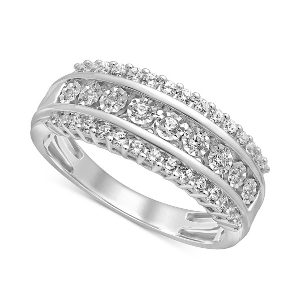 Diamond Anniversary Band (1/2 ct. t.w.) in 14k White Gold