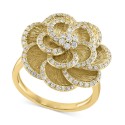 Diamond Flower Statement Ring (1/2 ct. t.w.) in 14k Gold