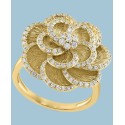 Diamond Flower Statement Ring (1/2 ct. t.w.) in 14k Gold