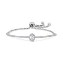 Moissanite Oval Bracelet (3/4 ct. t.w.) in Sterling Silver