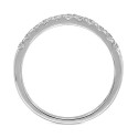 Diamond Triple Row Band (1 ct. t.w.) in 14k White Gold