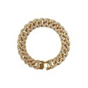 Women's Gold-Tone Plated Crystal Thick Bracelet