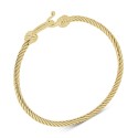 Knot Bangle Bracelet in 14k Gold-Plated Sterling Silver