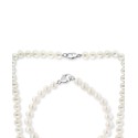 3-Pc. Set Cultured Freshwater Pearl (6-1/2 mm) Collar Necklace, Bracelet, & Stud Earrings.