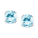 14k White Gold Aquamarine Stud Earrings (3 ct. t.w.)