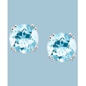 14k White Gold Aquamarine Stud Earrings (3 ct. t.w.)