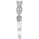 Diamond Beaded-Edge Band (1/4 ct. t.w.) in 14K White, Yellow or Rose Gold