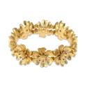 Gold-Tone Color Pavé Flower Stretch Bracelet