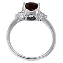 Rhodolite Garnet (3 ct. t.w.) & Diamond (1/20 ct. t.w.) Ring in 14k White Gold