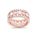Cubic Zirconia Baguette and Round Eternity Ring