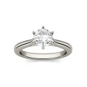 Moissanite Solitaire Engagement Ring 1/2 ct. Diamond Equivalent in 14k White Gold