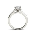 Moissanite Solitaire Engagement Ring 1/2 ct. Diamond Equivalent in 14k White Gold