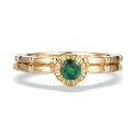 2-Pc. Set Emerald Bridal Set (1/3 ct. t.w.) in 14k Gold-Plated Sterling Silver