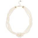 Imitation Pearl Knotted Multi-Row Strand Necklace, 19 Imitation Pearl Knotted Multi-Row Strand Necklace, 19