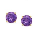 Multi-Stone Stud Earring Set in 18k Gold over Sterling Silver (5-9/10 ct. t.w.)