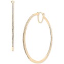 Medium Hoop Earrings (1/2 ct. t.w.) in Sterling Silver or 14k Gold-Plated Sterling Silver