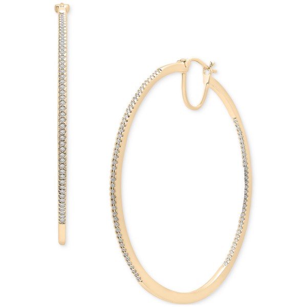 Medium Hoop Earrings (1/2 ct. t.w.) in Sterling Silver or 14k Gold-Plated Sterling Silver