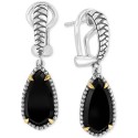 Onyx Drop Earrings in Sterling Silver